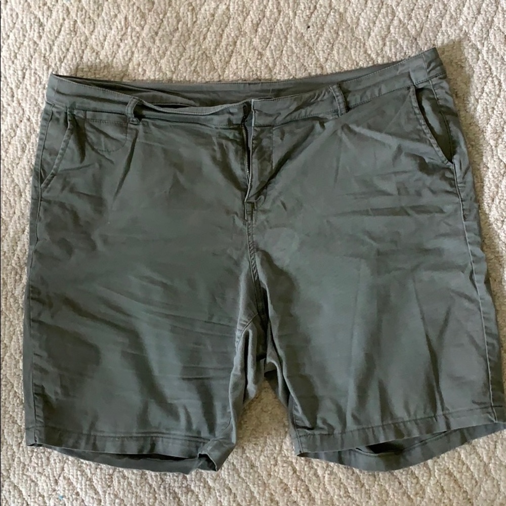 Lane Bryant Dark Green Shorts